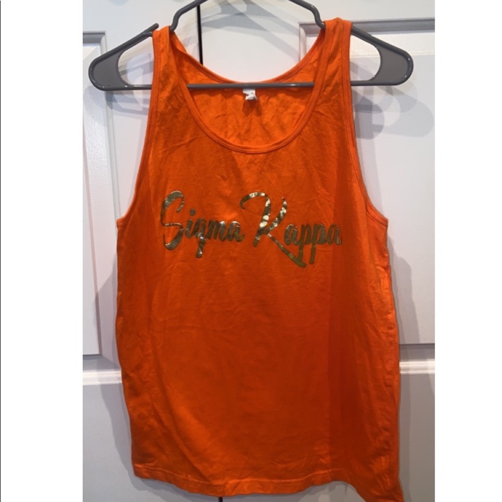 SIGMA KAPPA orange tank top